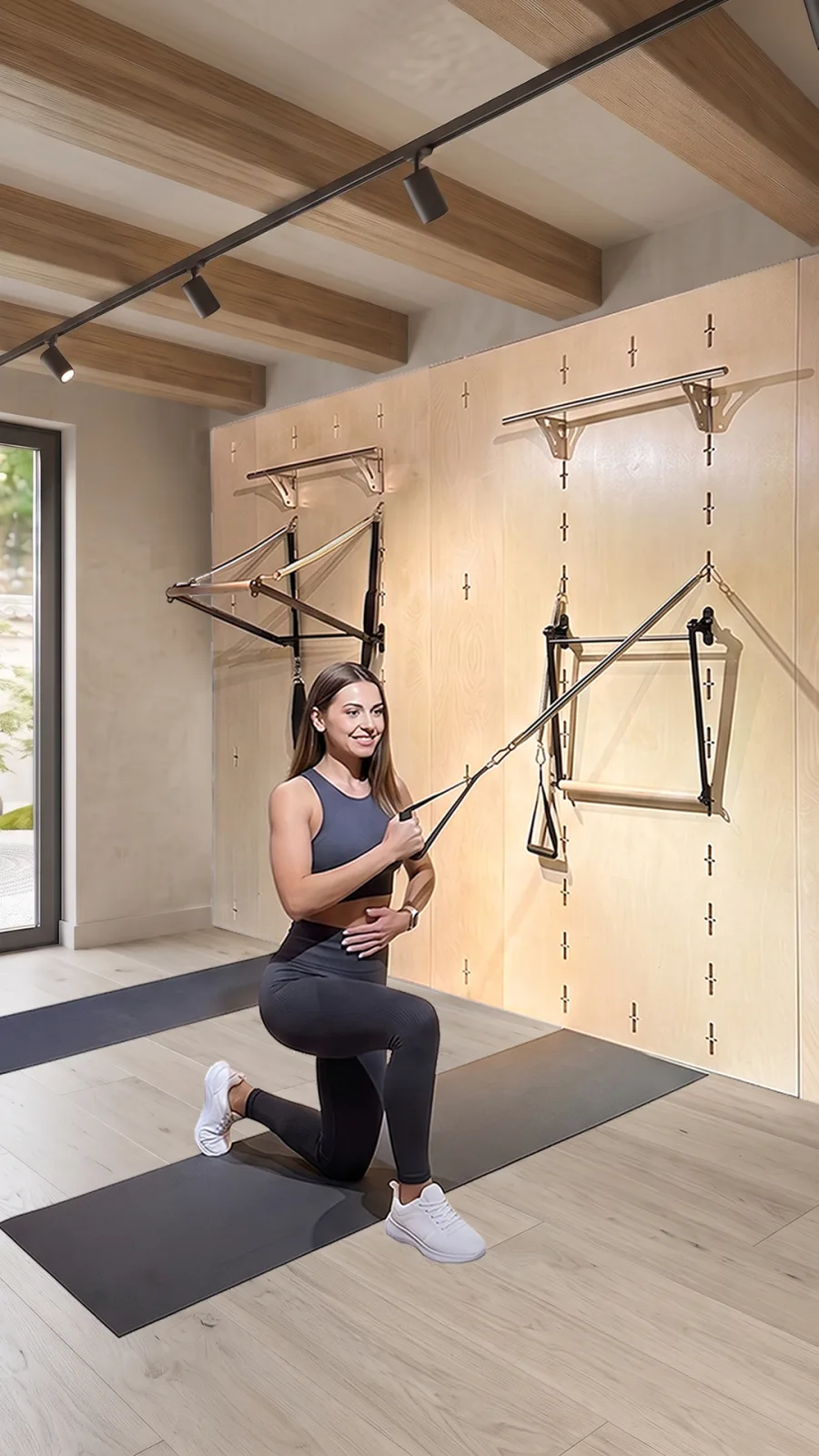 Kneeling Arm Springs - Anjaneyasana